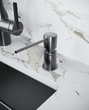 Дозатор для жидкого мыла KRAFT, D003-LG, светлое золото, Paulmark