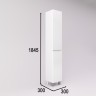 Колонна STYLE LINE напольная универсальная "Даллас" с корзиной, Люкс белая, PLUS