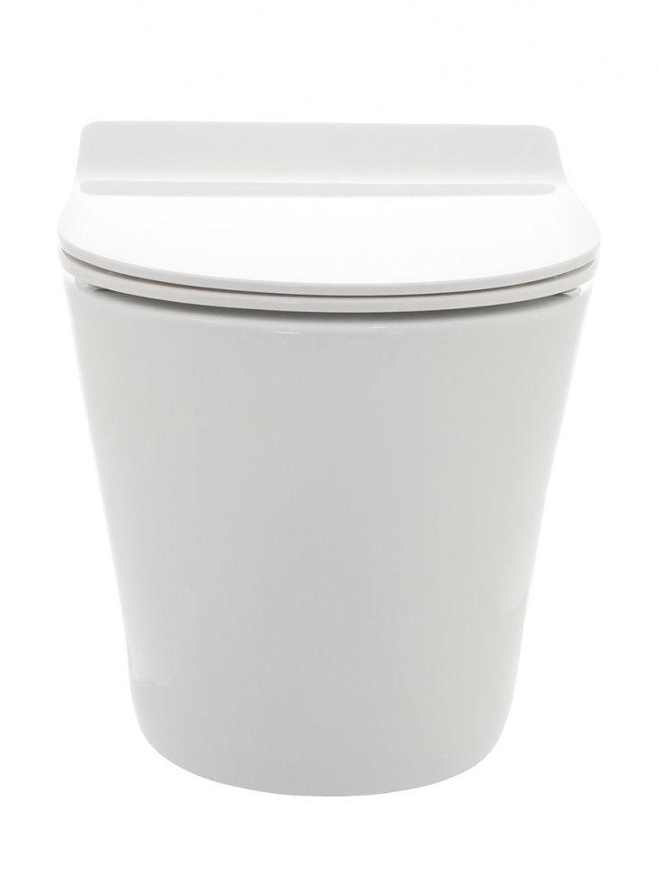 AQM2001 Унитаз подвесной с сиденьем SoftClose, технология смыва Rimless, скрытый крепеж. 515x355x365