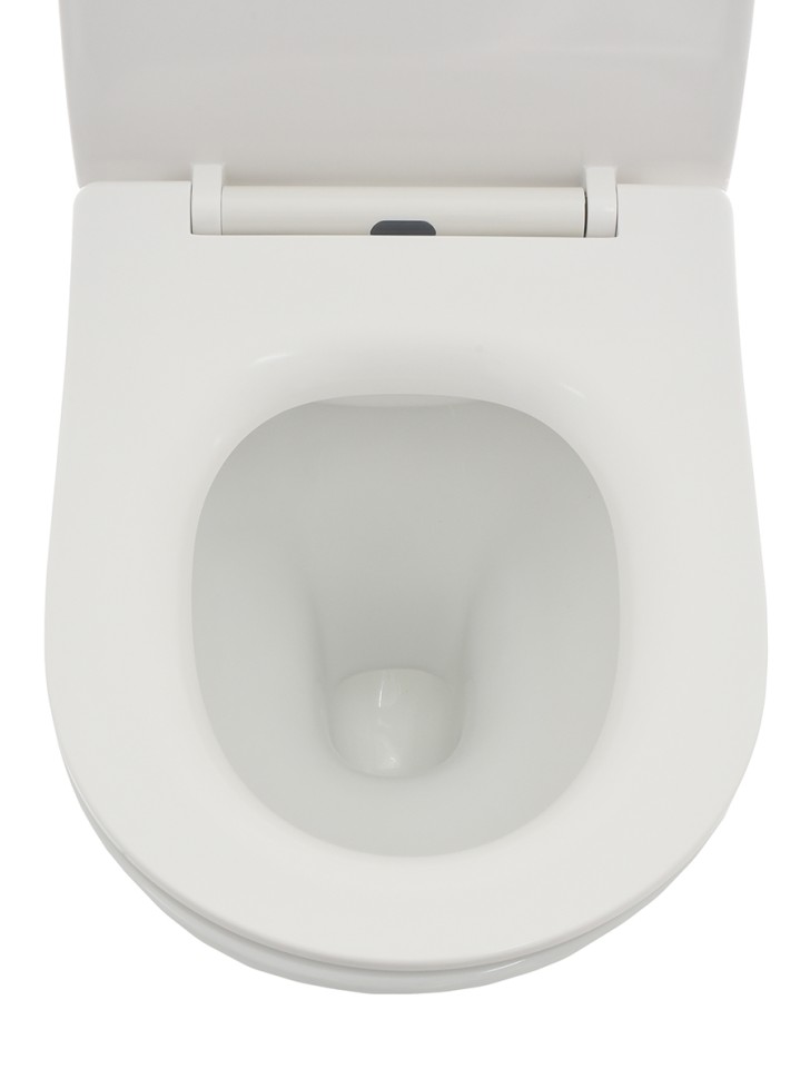 AQM2001 Унитаз подвесной с сиденьем SoftClose, технология смыва Rimless, скрытый крепеж. 515x355x365