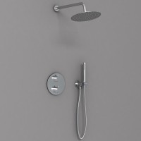 Душевой комплект VSFW-101TCH термостатический встраиваемый, двухрежимный, хром
