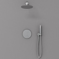 Душевой комплект VSFW-101TCH термостатический встраиваемый, двухрежимный, хром