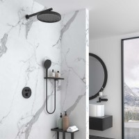 Душевой комплект Inspire VSFW-3I22MT2RMB встраиваемый, термостатический, двухрежимный, черный