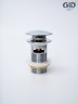 Донный клапан Gid с переливом Ch100-1 73303K хром 7x7x10