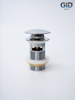 Донный клапан Gid с переливом Ch100-1 73303K хром 7x7x10