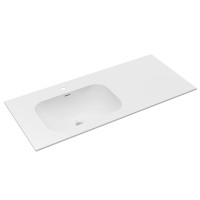 Раковина Vincea Elise VCB-4EL120MW-L, Corian левая, цвет белый матовый