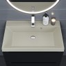 Раковина для ванной 70 см, Uperwood Classic Quartz, кварцевая, бежевая матовая, лён