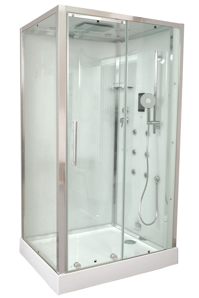 Timo Premium PURO H-510L-T-CH/C душевая кабина (90*120*220), шт, стульчик прозрачный