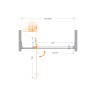 Душевая дверь в нишу CEZARES SLIDER-B-1-90/100-C-BORO