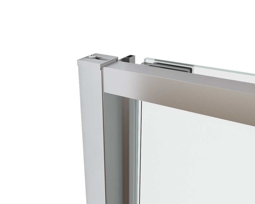 Душевой уголок Tesi VSRW-7TS9090CL, 900*900, хром, стекло прозрачное