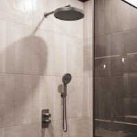 Душевой комплект Domus VSFW-5DM0GM встраиваемый, 2 режима, вороненая сталь