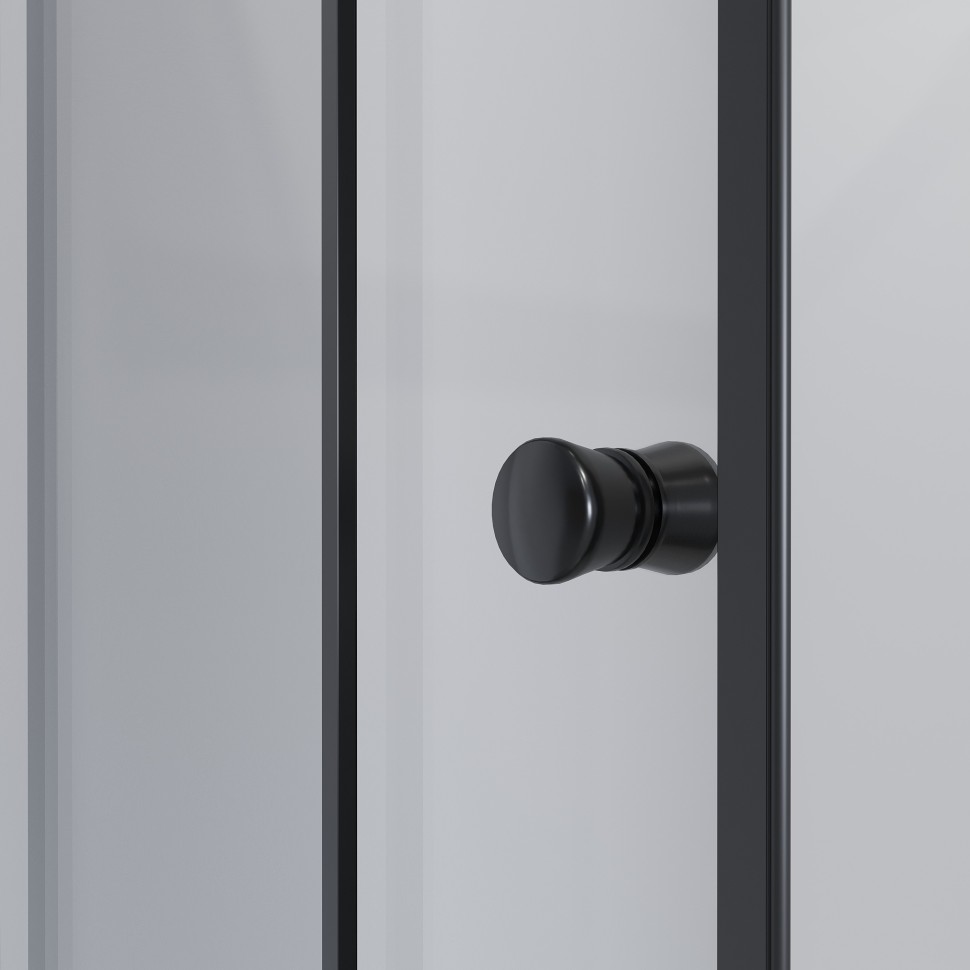Душевой уголок Niagara Eco NG-018-14QT (100х80х195) низкий поддон(13см),черный,стекло тонированное,2 места