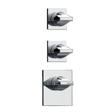 Наружная часть термостата High Flow для душа BOSSINI APICE Z035203.030 с отдельными панелями, Хром