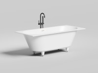 Ванна встраиваемая ORNELLA AXIS KIT 180x80 покраска по RAL полностью S-Stone Матовое