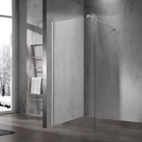 Душевая перегородка Волк-Ин (Walk-In) VSW-1H120CLBN, 1200*2000, брашированный никель, стекло прозрачное