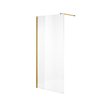 Душевая перегородка Niagara Nova NG-643-10GOLD (100х195) золото,стекло прозрачное,1 место