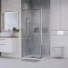Душевое ограждение Niagara Nova NG-65-10CH-CH90-34 (100х90х195) прямоугольник,хром,дверь раздвижная,стекло шиншилла,2 места