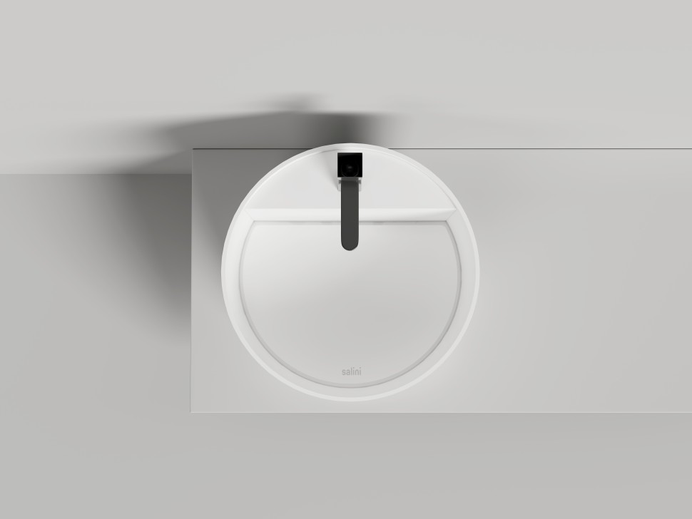 Раковина накладная ARMONIA ROUND TOP 03  без отверстия под смеситель 450х450х450 S-Stone Матовое