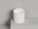 Раковина накладная ARMONIA ROUND TOP 03  без отверстия под смеситель 450х450х450 S-Stone Матовое