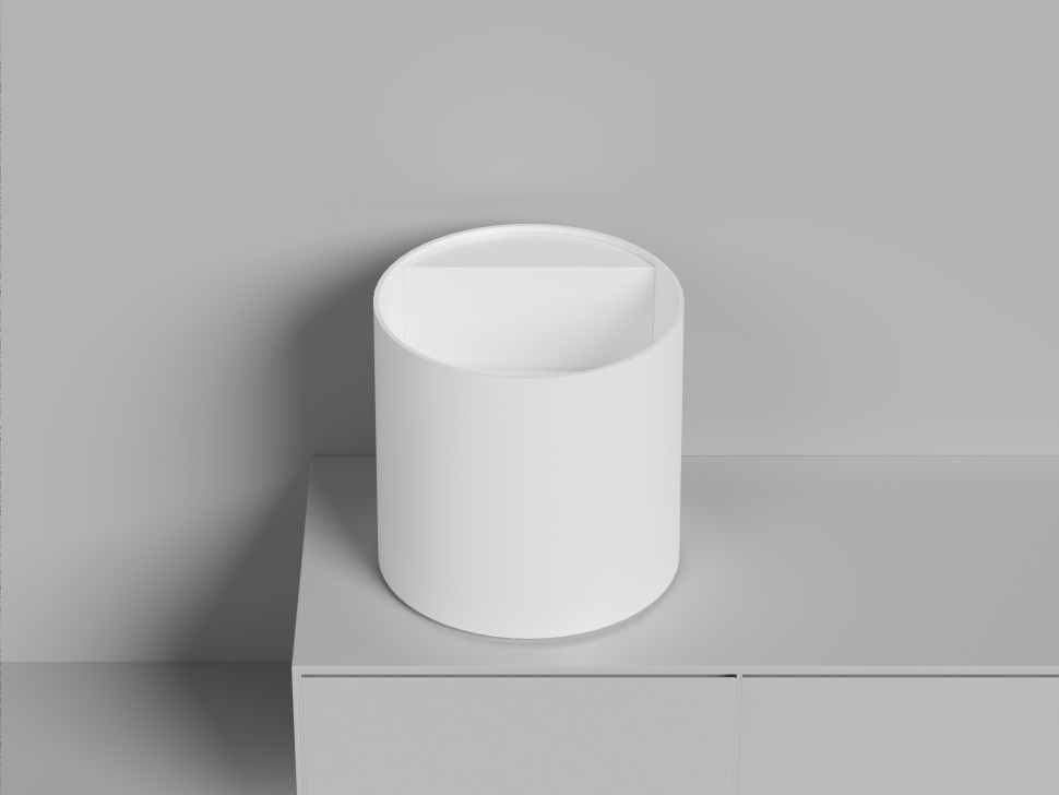 Раковина накладная ARMONIA ROUND TOP 03  без отверстия под смеситель 450х450х450 S-Stone Матовое