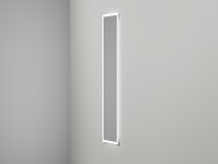 Зеркало для ванной ARMONIA прямоугольное с двойной LED подсветкой 450*1585*25 mm Salini 27MA.01.450.1585