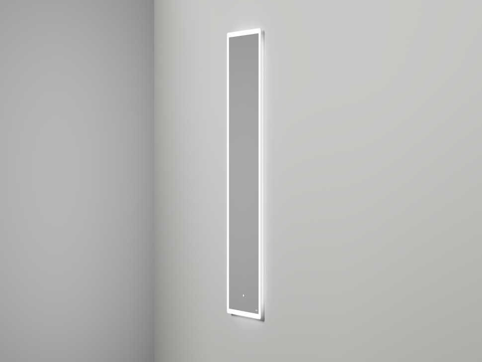 Зеркало для ванной ARMONIA прямоугольное с двойной LED подсветкой 450*1585*25 mm Salini 27MA.01.450.1585