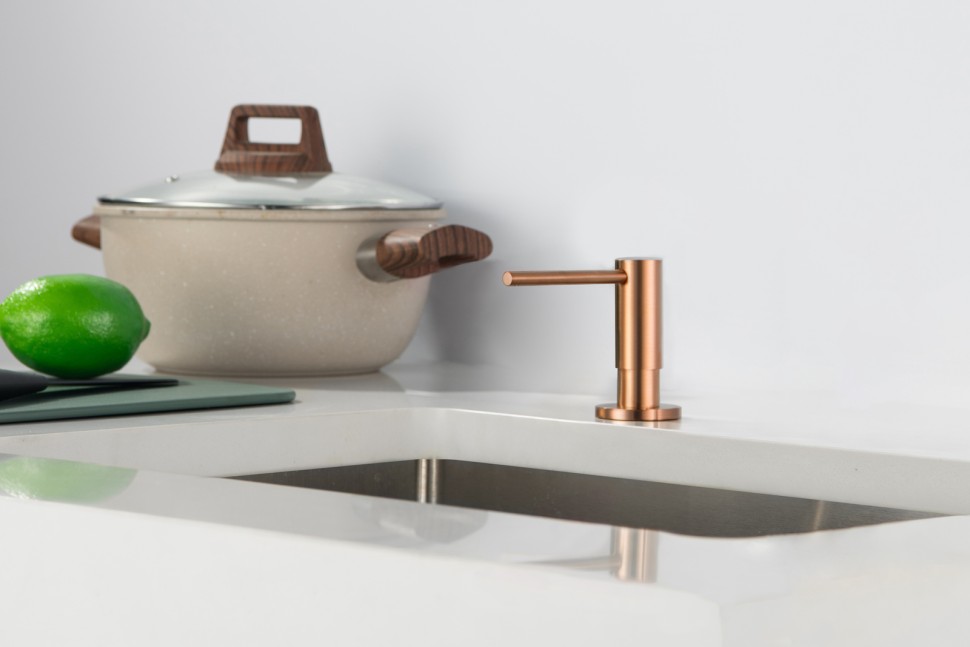 Дозатор встраиваемый Timo Saona 13139/19 розовое золото