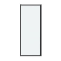 Боковая стенка Grossman Cosmo 200.K33.02.100.21.00 (100х195) черный матовый,стекло прозрачное, 1 место