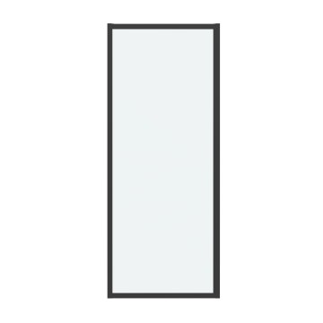 Боковая стенка Grossman Cosmo 200.K33.02.100.21.00 (100х195) черный матовый,стекло прозрачное, 1 место