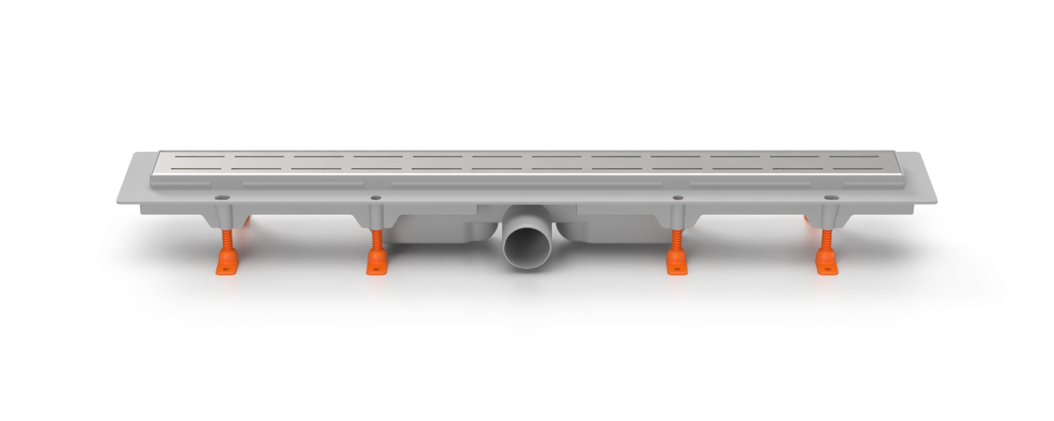 Душевой желоб MILLEAU FLOW M750FS с комбинированным затвором и решеткой нержавеющая сталь