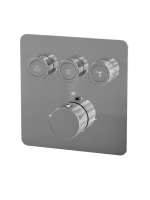 Душевая система скрытого монтажа для ванны и душа MILLEAU Tissage TERMO 3SBIT/801-CR на 3 потока (комплект с монтажным блоком), хром