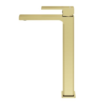 Смеситель для раковины высокий Grossman Style 520.K35.05.320 золото сатиновый,1 место