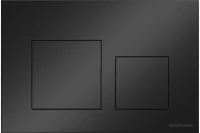 Кнопка смыва Balance, клавиши Square, цвет черный матовый, арт.CN12-002MB