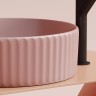 Умывальник чаша накладная круглая (цвет Розовый Матовый) Element 360x360x115мм