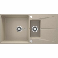 Гранитная мойка, 1.5-чаши с осушкой