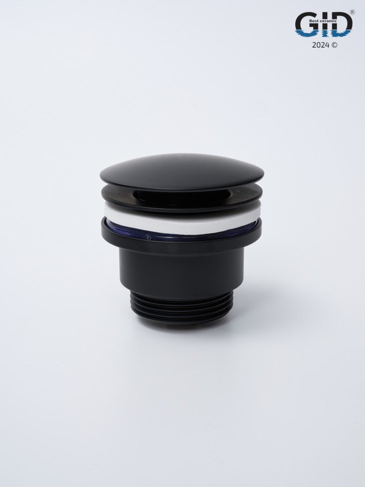 Донный клапан Gid универсальный G-59BM 76605K черный матовый 7x7x10