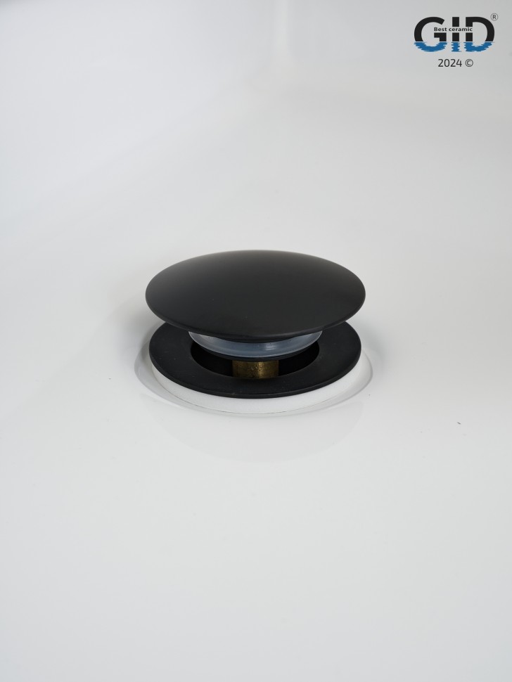 Донный клапан Gid универсальный G-59BM 76605K черный матовый 7x7x10