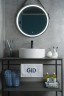 Раковина Gid N9008b 51104 накладная белая 46x46x16