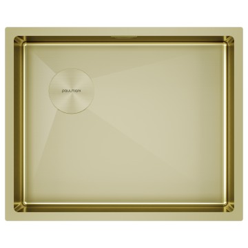 Мойка нерж. сталь NEXT-SKEW 54-L UNI, PM885444-L-LG, светлое золото, 540х440мм, Paulmark