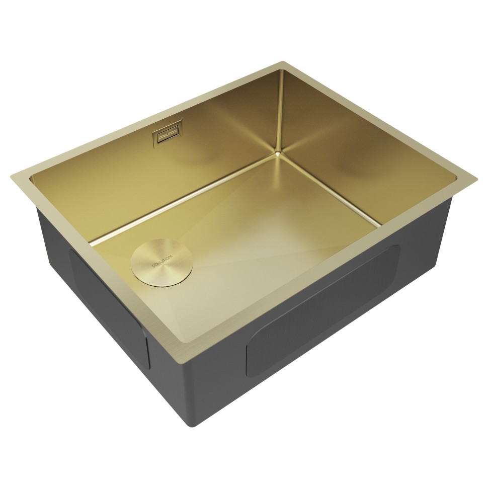 Мойка нерж. сталь NEXT-SKEW 54-L UNI, PM885444-L-LG, светлое золото, 540х440мм, Paulmark
