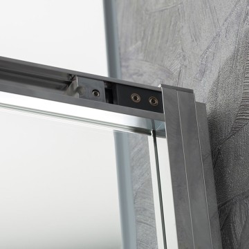 Душевая дверь Слим-У (Slim-U) VDS-2SU120CLB, 1200, м.черный, стекло прозрачное