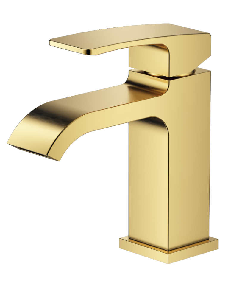 Смеситель Raglo для умывальника, золотой сатин