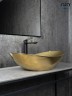 Раковина Gid Gd9811 53340 накладная золотая 61x37x15