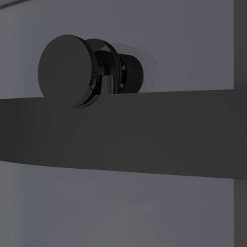 Душевая дверь Комо-Н (Como-N) VDS-4CN120CGB, 1200, черный, стекло тонированное