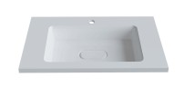Раковина для ванной Uperwood Modul 77х45х12 см, белая глянцевая