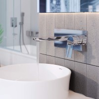 Смеситель для раковины VENTAS S скрытого монтажа, совместный, хром глянцевый