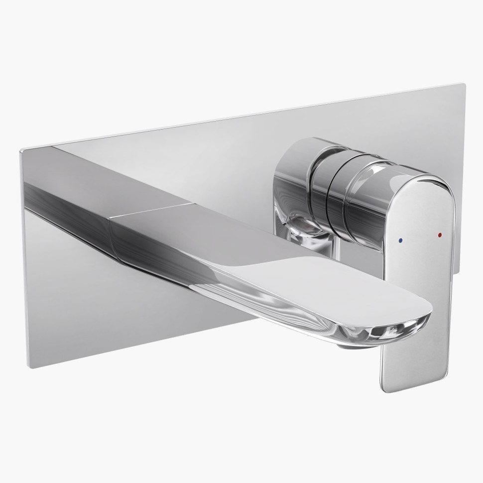 Смеситель для раковины VENTAS S скрытого монтажа, совместный, хром глянцевый