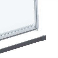 Душевой уголок Como Soft VSR-1CS1012CLGM, 1200*1000, вороненая сталь, стекло прозрачное