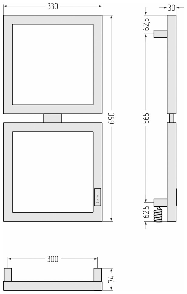 Этюд E 690х300 левый