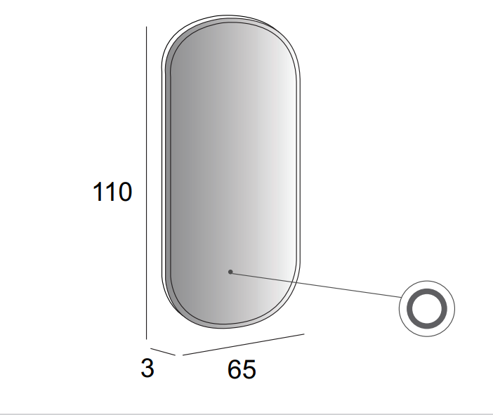 Зеркало Cezares 45096